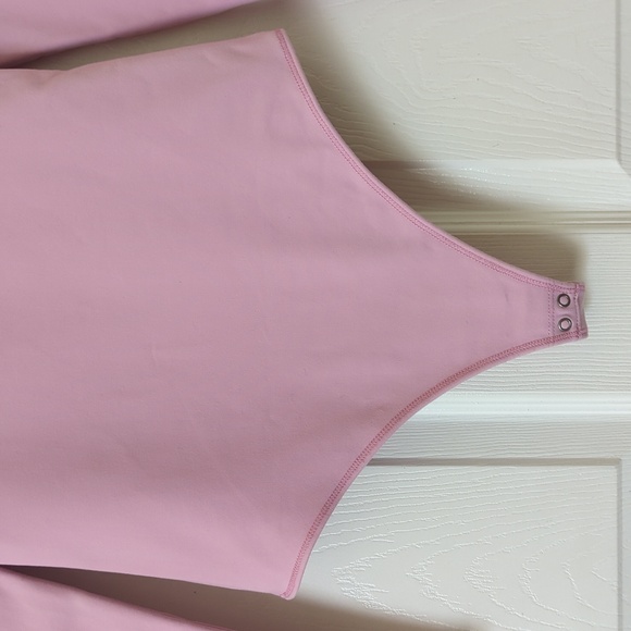 Abercrombie & Fitch Form Fitting Scoop Neck Long Sleeve Thong Bodysuit Purple S - Picture 6 of 12